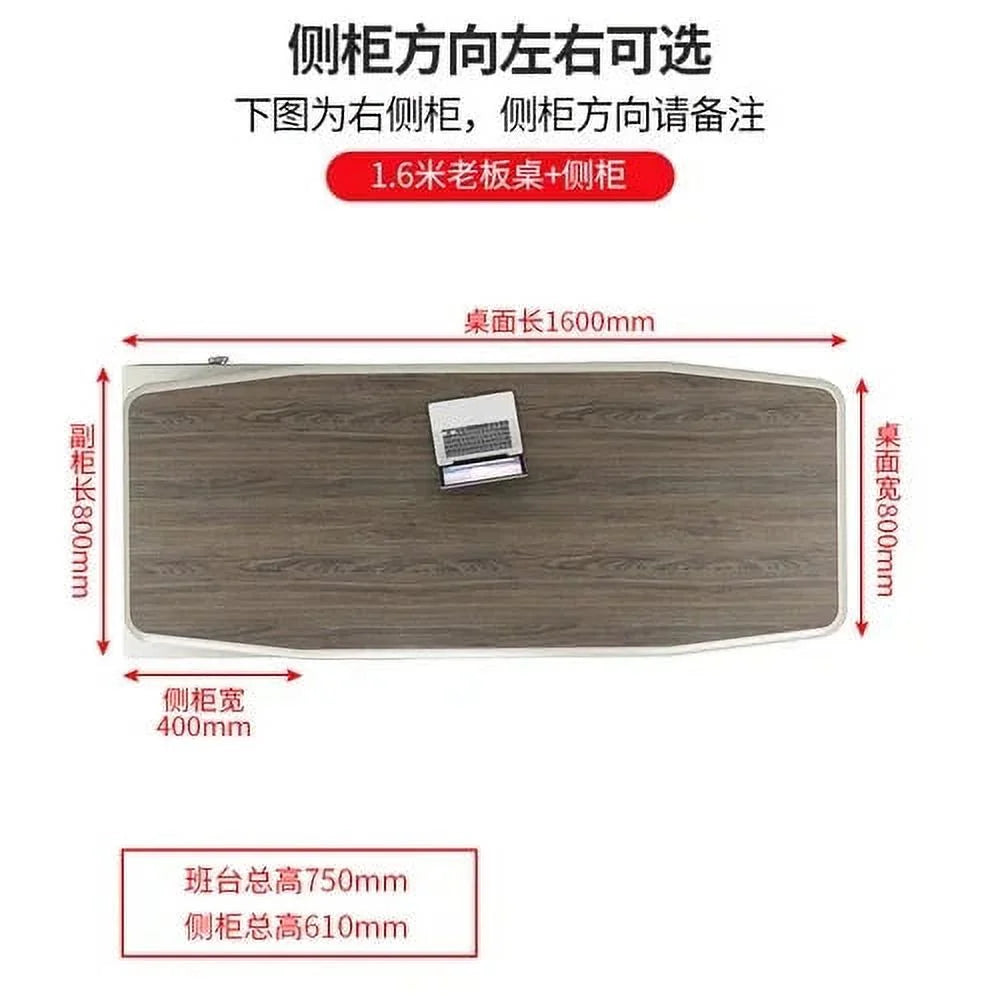 Long Wooden Executive Office Desk T7101