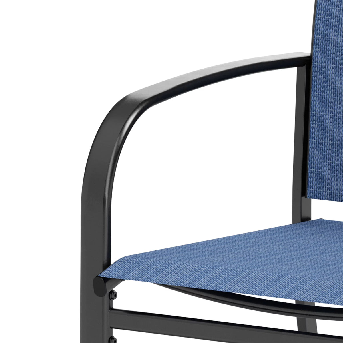 9-Piece Outdoor Patio Dining Set with Steel Table & Textilene Chairs S85773