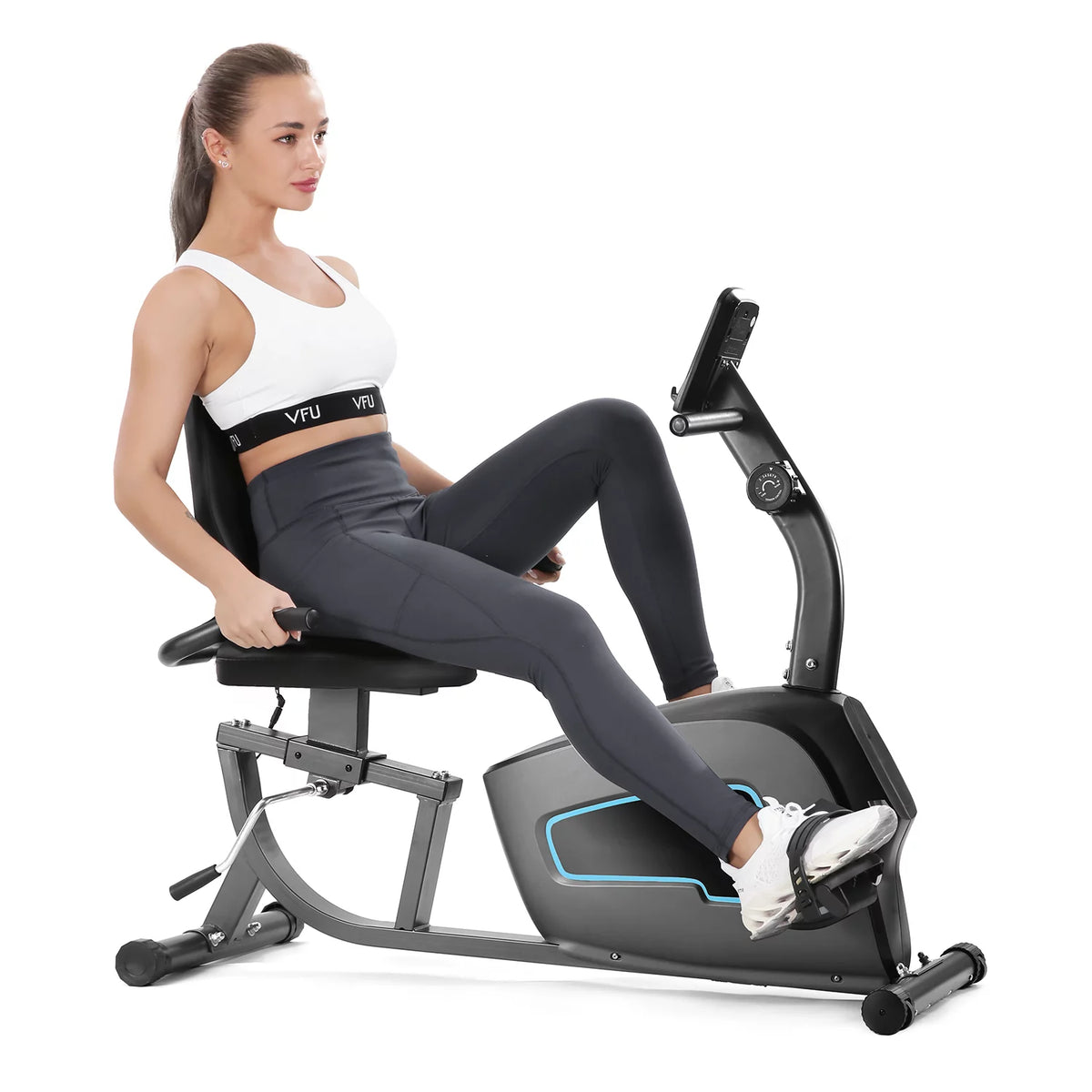 Recumbent Exercise Bike with Pulse Monitor V48172