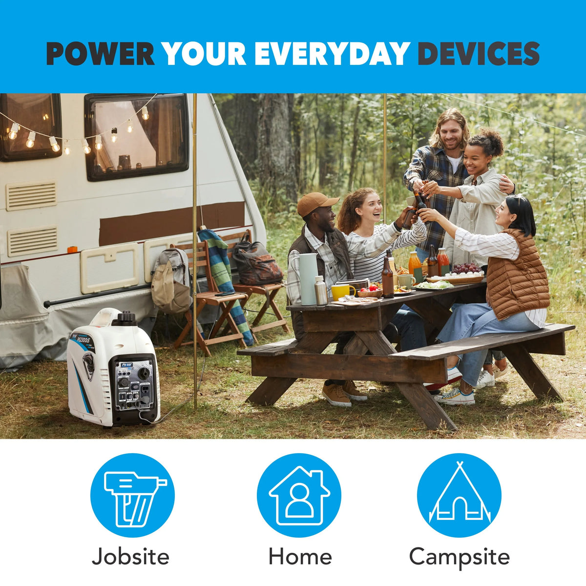 2300-Watt Super Quiet Gas Powered Inverter Generator N73669