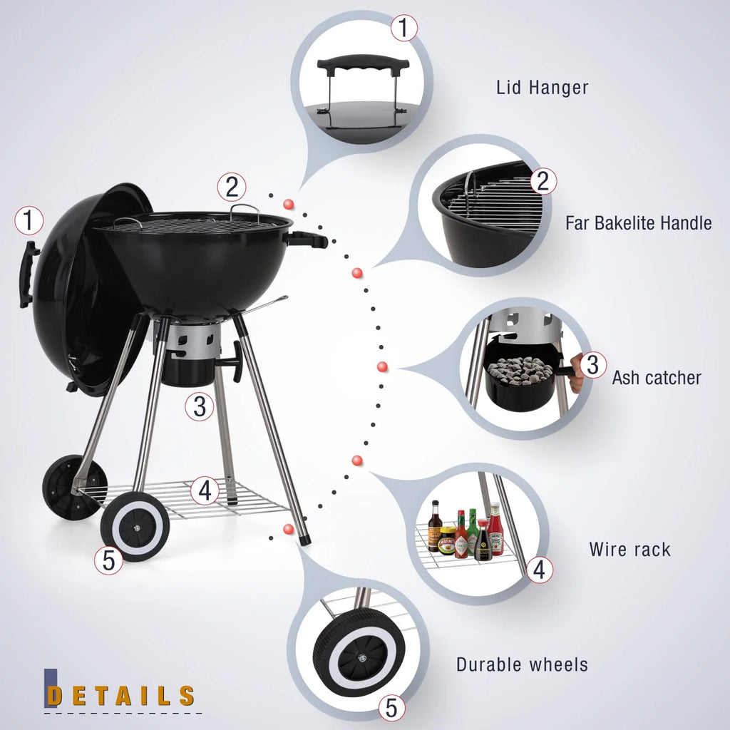 Portable Charcoal BBQ Grill O3932