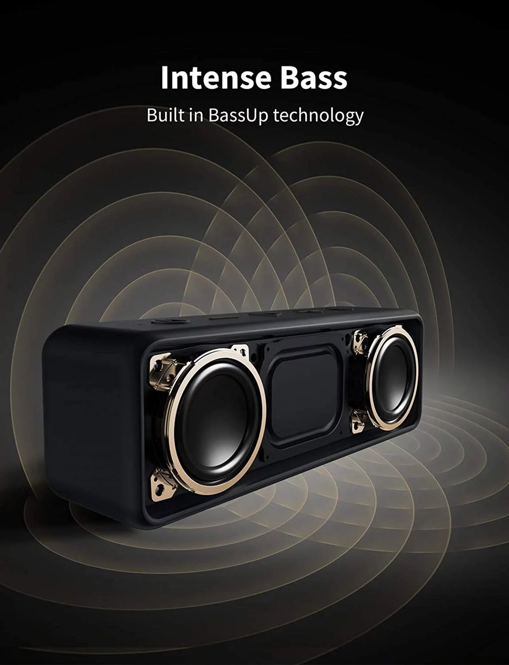 Portable Bluetooth Speaker Waterproof 12W Black L521