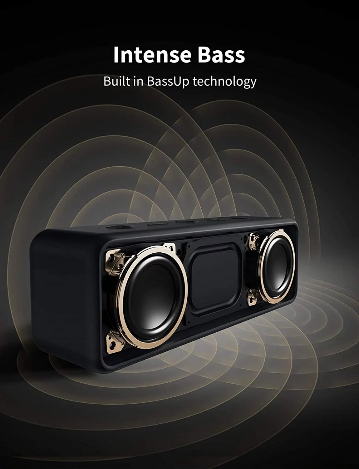 Portable Bluetooth Speaker Waterproof 12W Black L521