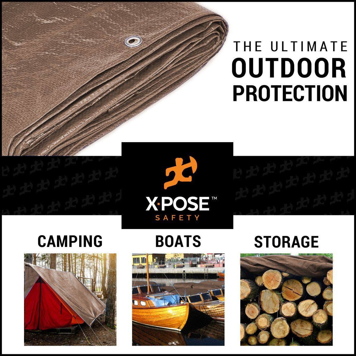 Brown Poly Tarps Case of 6 V565