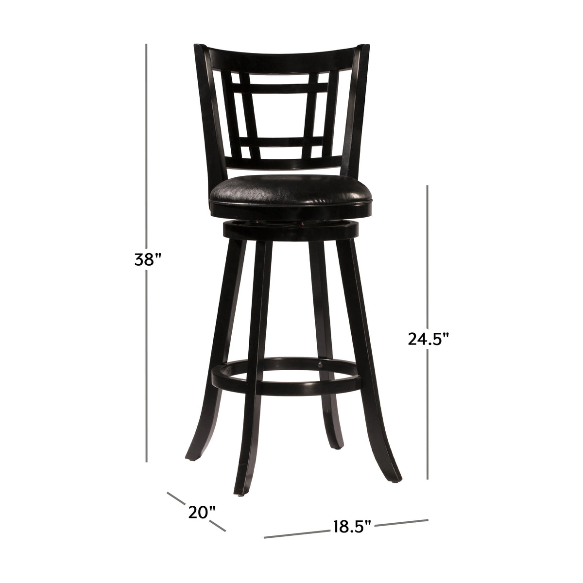 Black Swivel Counter Height Stool O78197