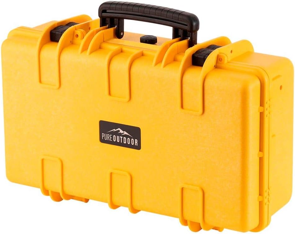 Black Weatherproof Shockproof Hard Case with Wheels S101493
