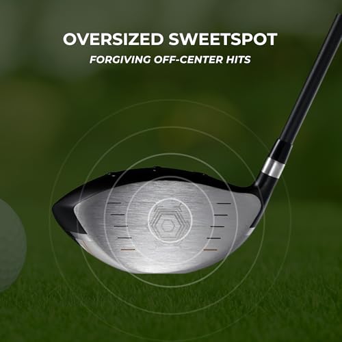 Titanium Driver Golf Club, Right-Handed, Graphite Shaft U55279