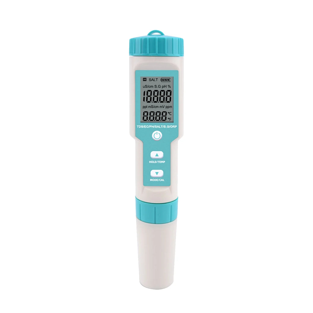 Salinity Monitor, 7 In 1 Pocket Water Quality Tester E76894