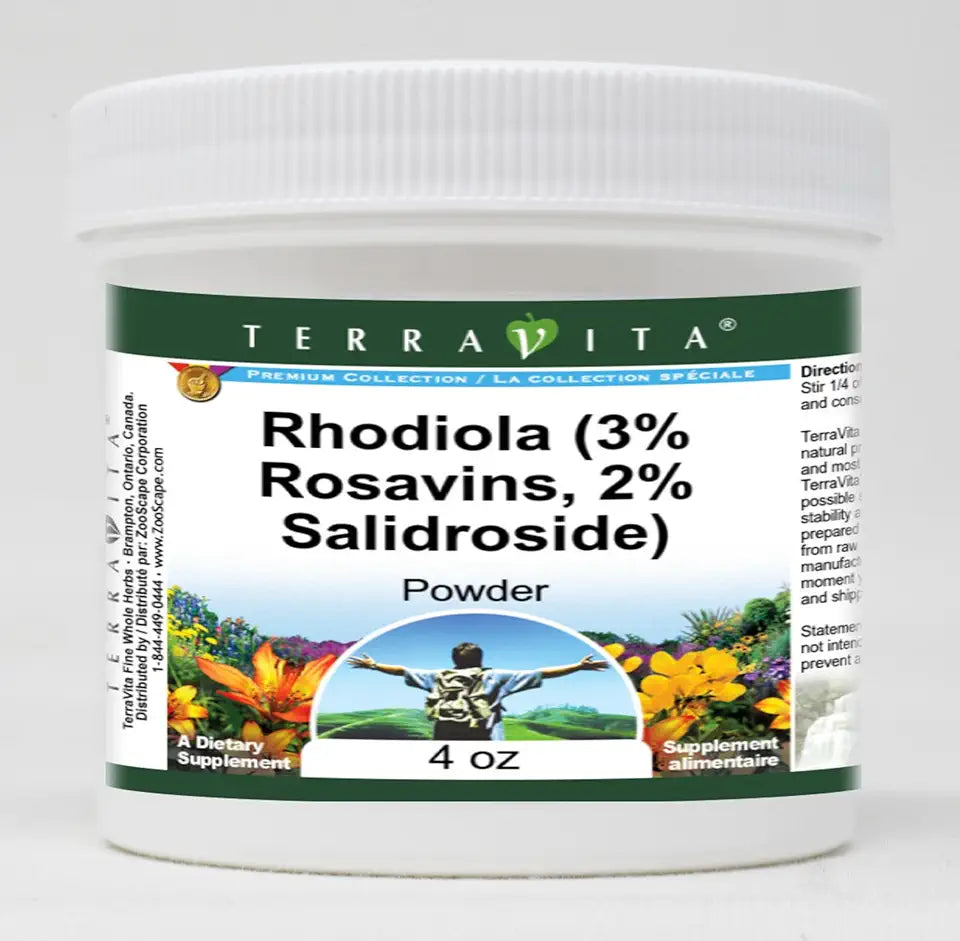Rhodiola 3% Rosavins 2% Salidroside Powder 4 oz V829