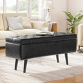 Faux Leather Storage Ottoman Bench G128