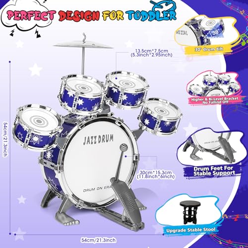 Kids Jazz Drum Set with Stool I187