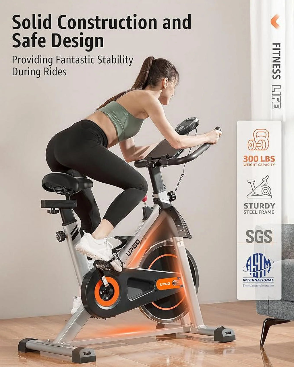 Indoor Cycling Bike with Ipad Mount J75633