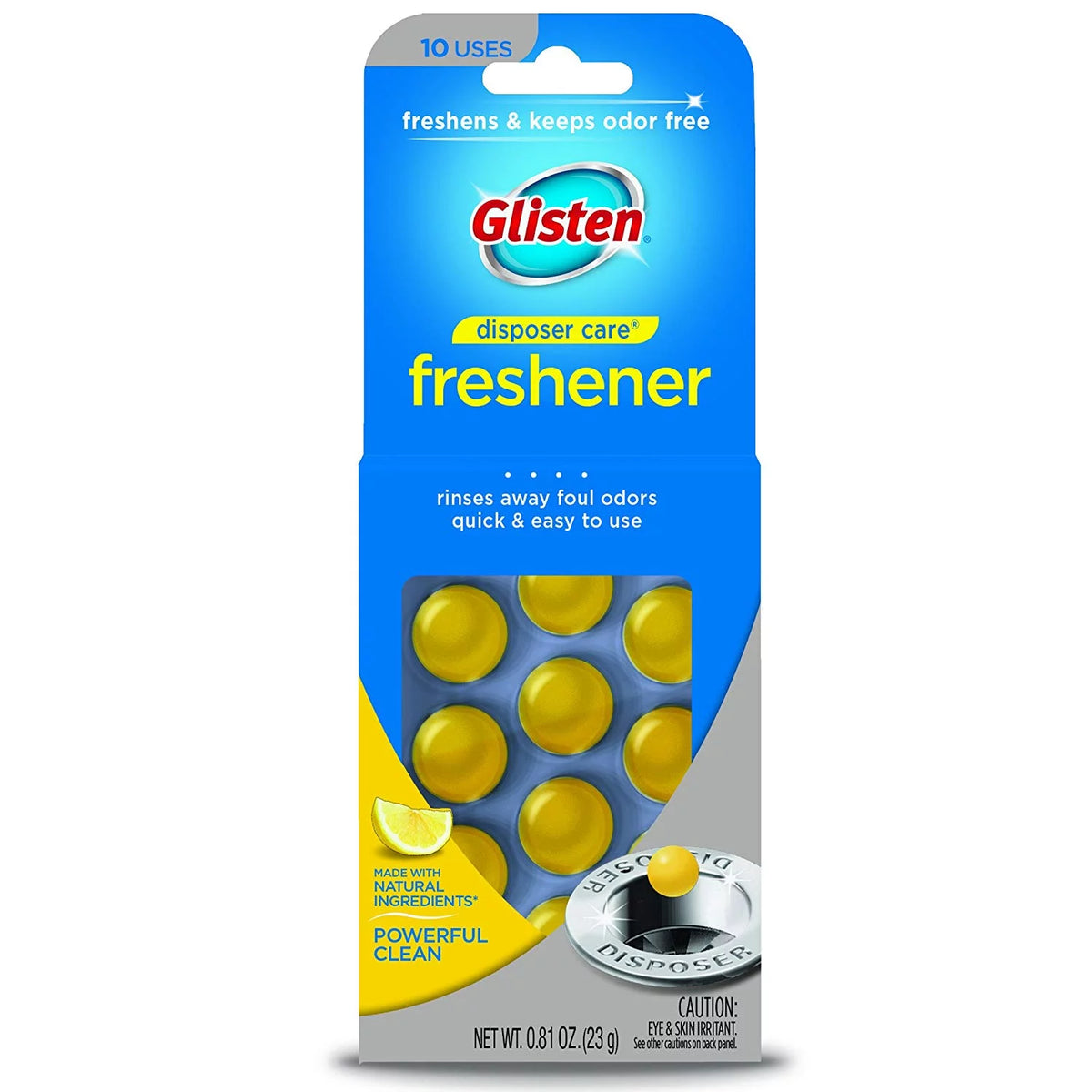 Lemon Scent Dishwasher Detergent Booster and Freshener 2-Pack X1861