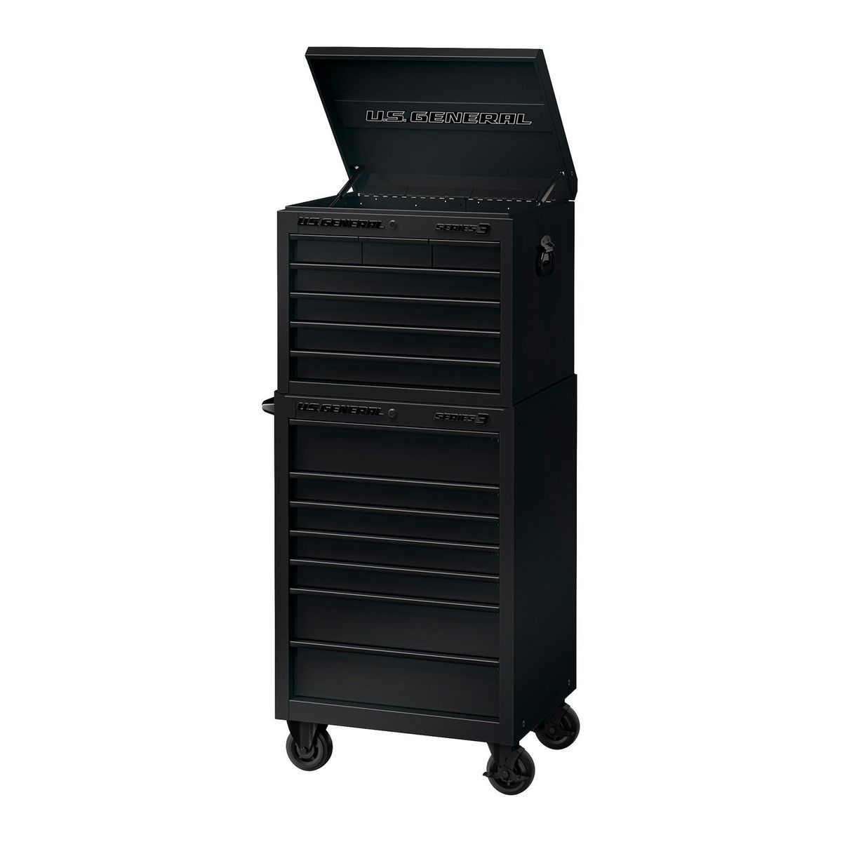 27 in. x 22 in. Black Roll Cab J255
