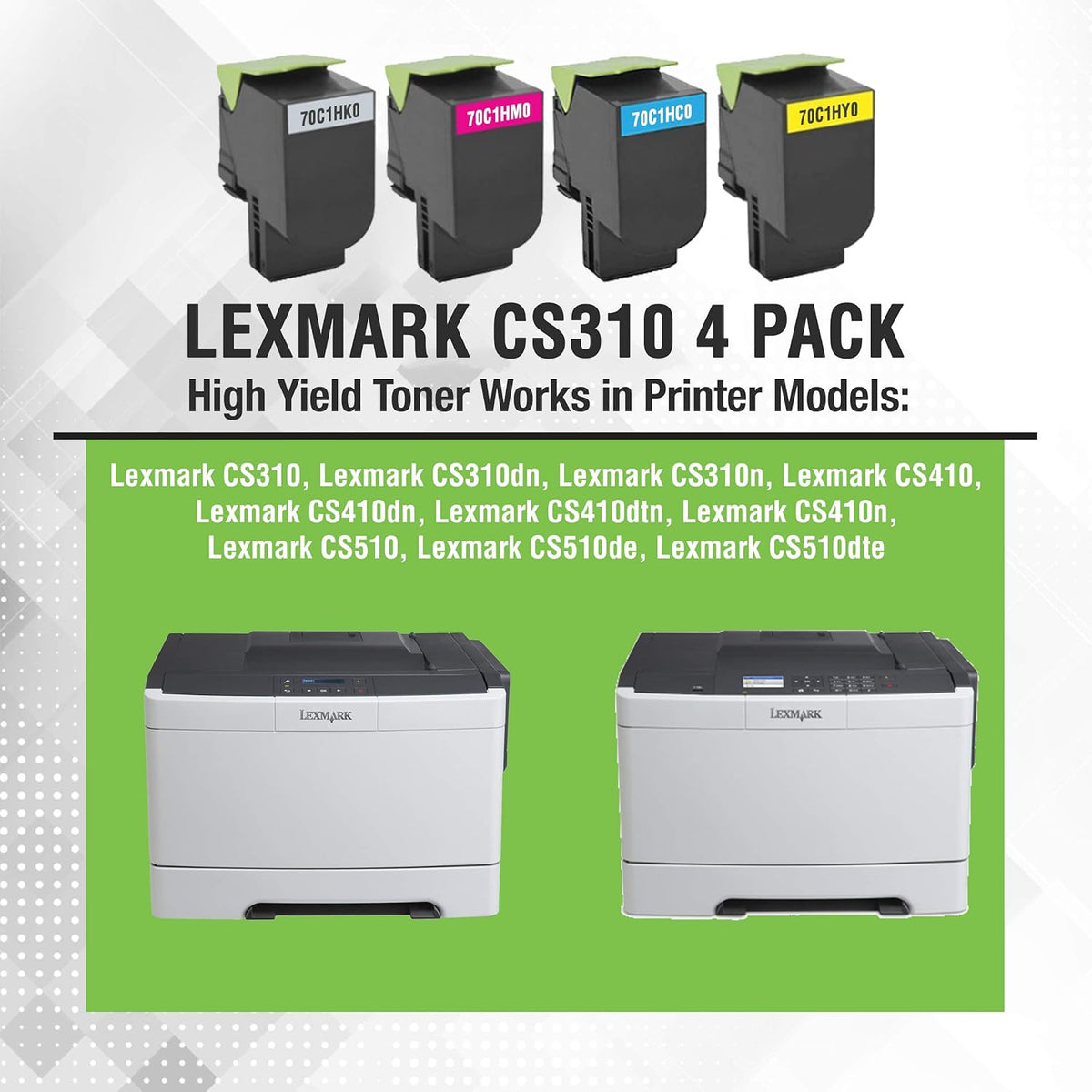 Compatible Replacement Toner Cartridge 4 Pack M414667