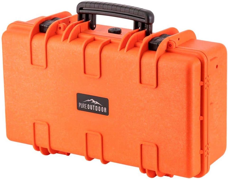 Black Weatherproof Shockproof Hard Case with Wheels S101493