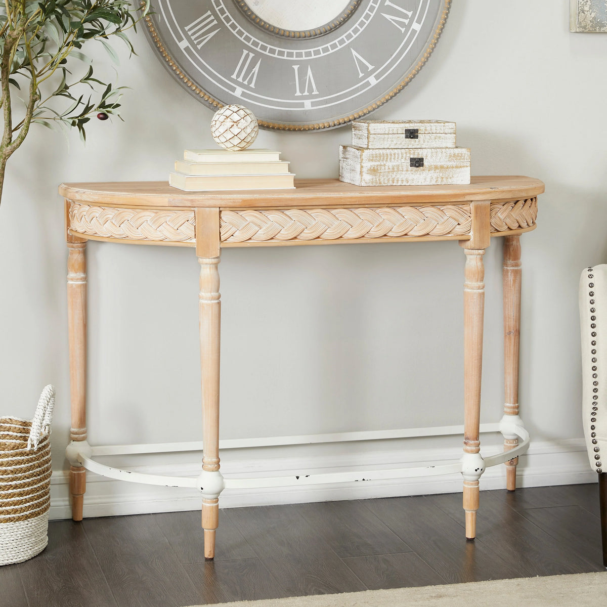 Brown Wood Console Table A571