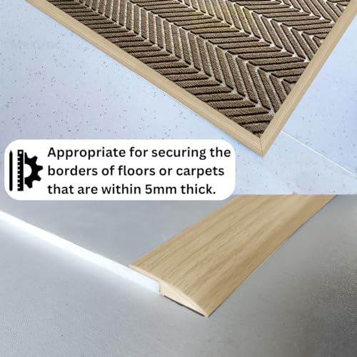 Self Adhesive Floor Transition Strip Edge Trim 120 inches Light Brown Coffee U4690