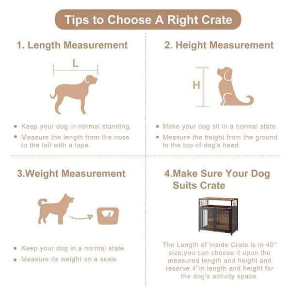 41 in. Heavy Duty Dog Crate Furniture P981