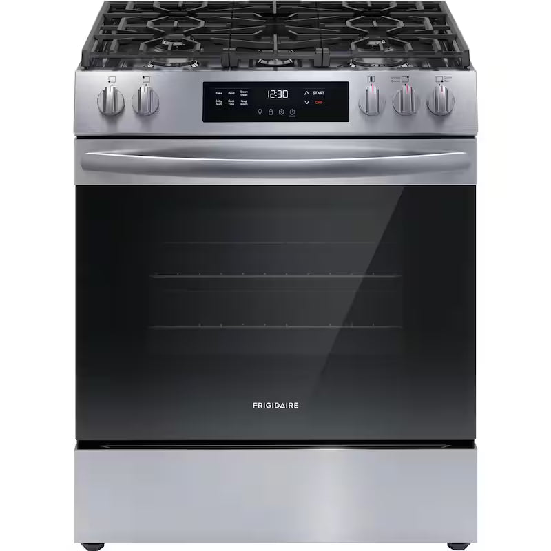 5 Burner Front Control Gas Range with Steam Clean in Stainless Steel Z31428