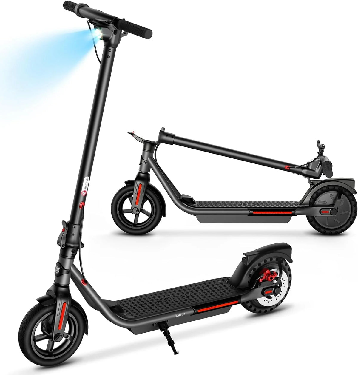 Electric Kick Scooter 300W Motor 8.5 Tires 15 Miles Range 19 Mph Folding J131