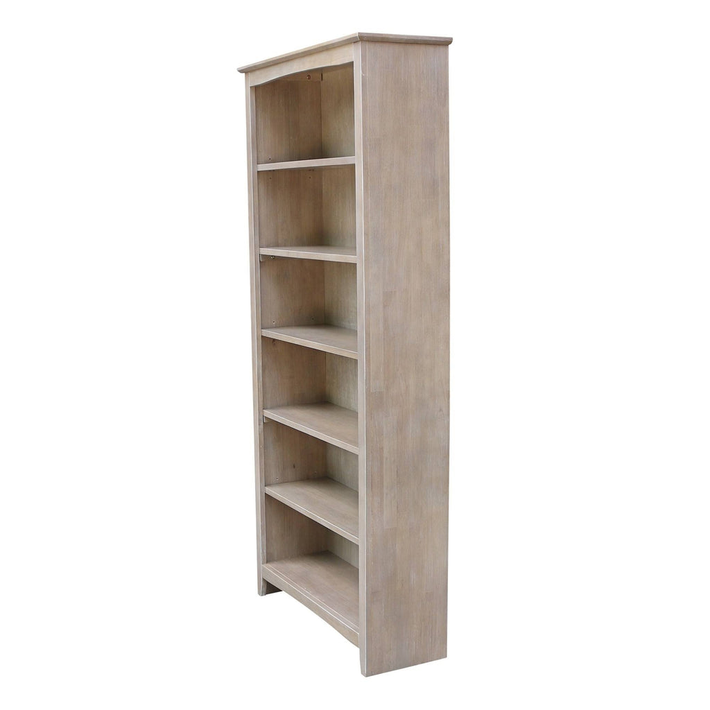 Washed Gray Taupe Bookcase L555