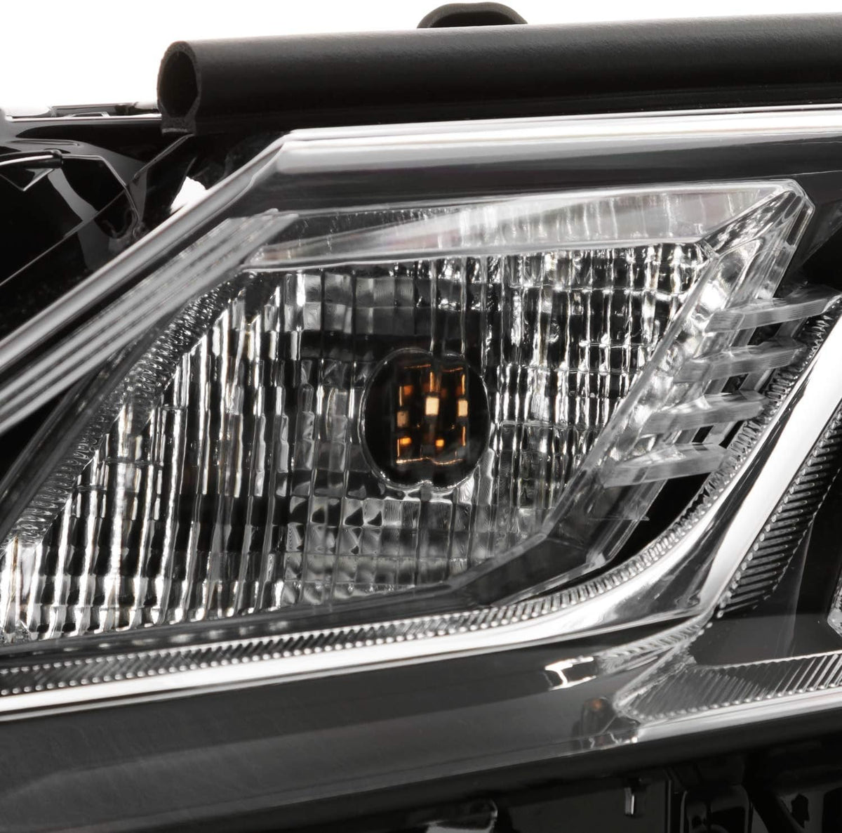 Black Headlights Headlamp Left Driver Side C6246