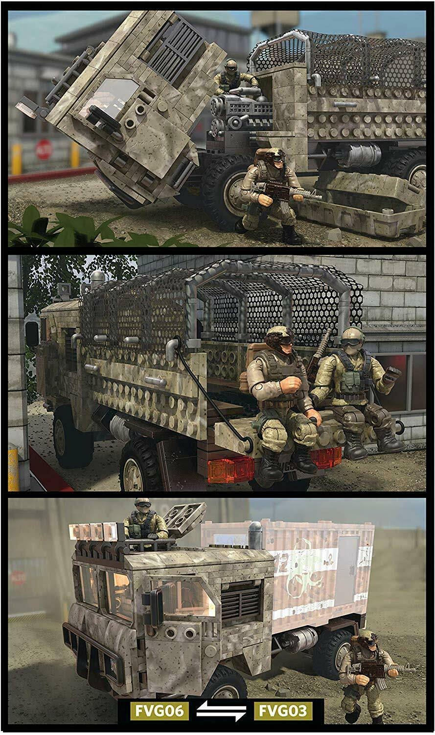 Desert Heavy Tactical Cargo Truck and Soldiers F93932