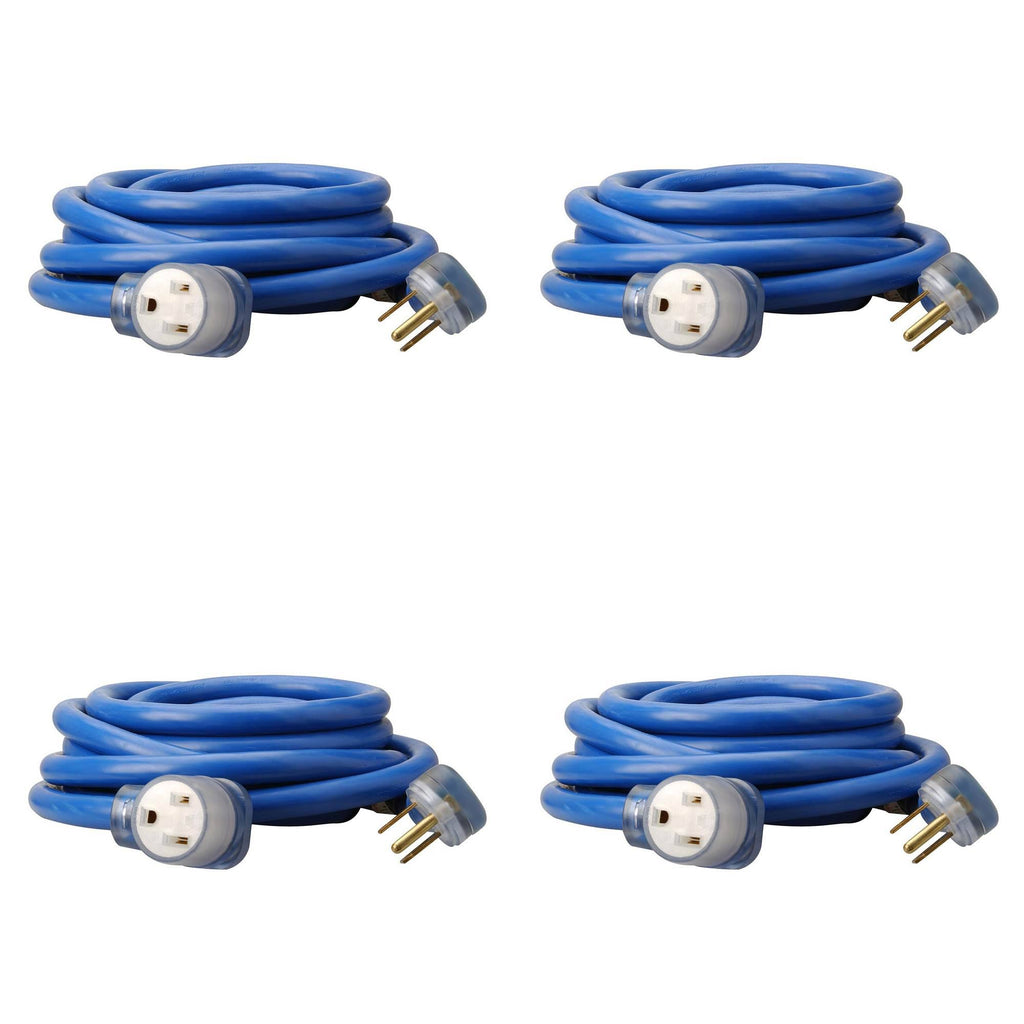25 ft Weather Resistant Electrical Extension Cord 4 Pack U75810