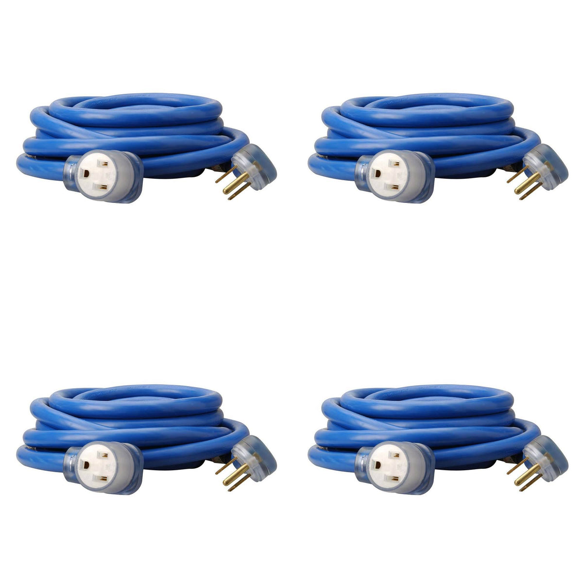 25 ft Weather Resistant Electrical Extension Cord 4 Pack U75810