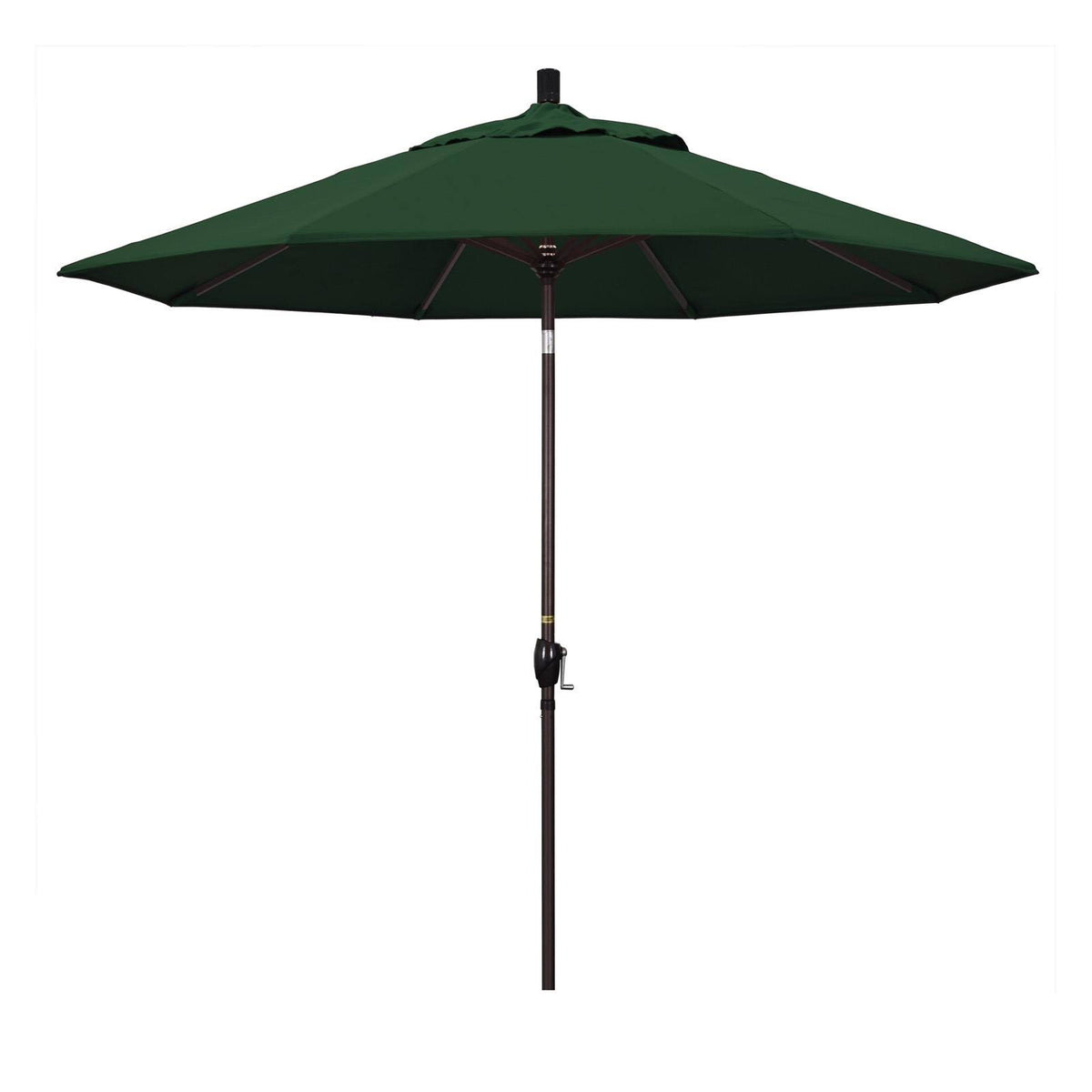 9 ft. Aluminum Push Button Tilt Market Umbrella Hunter Green Y819