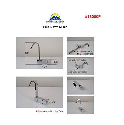 Folding Mixer Tap with Swivel Spout W5967