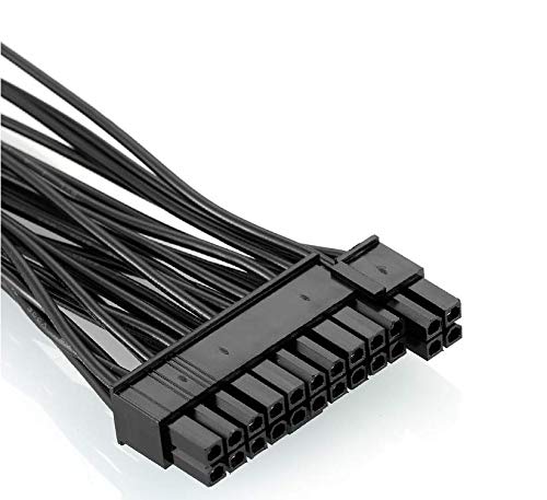 24 Pin Extension Cable Splitter Adapter Kit Black A843