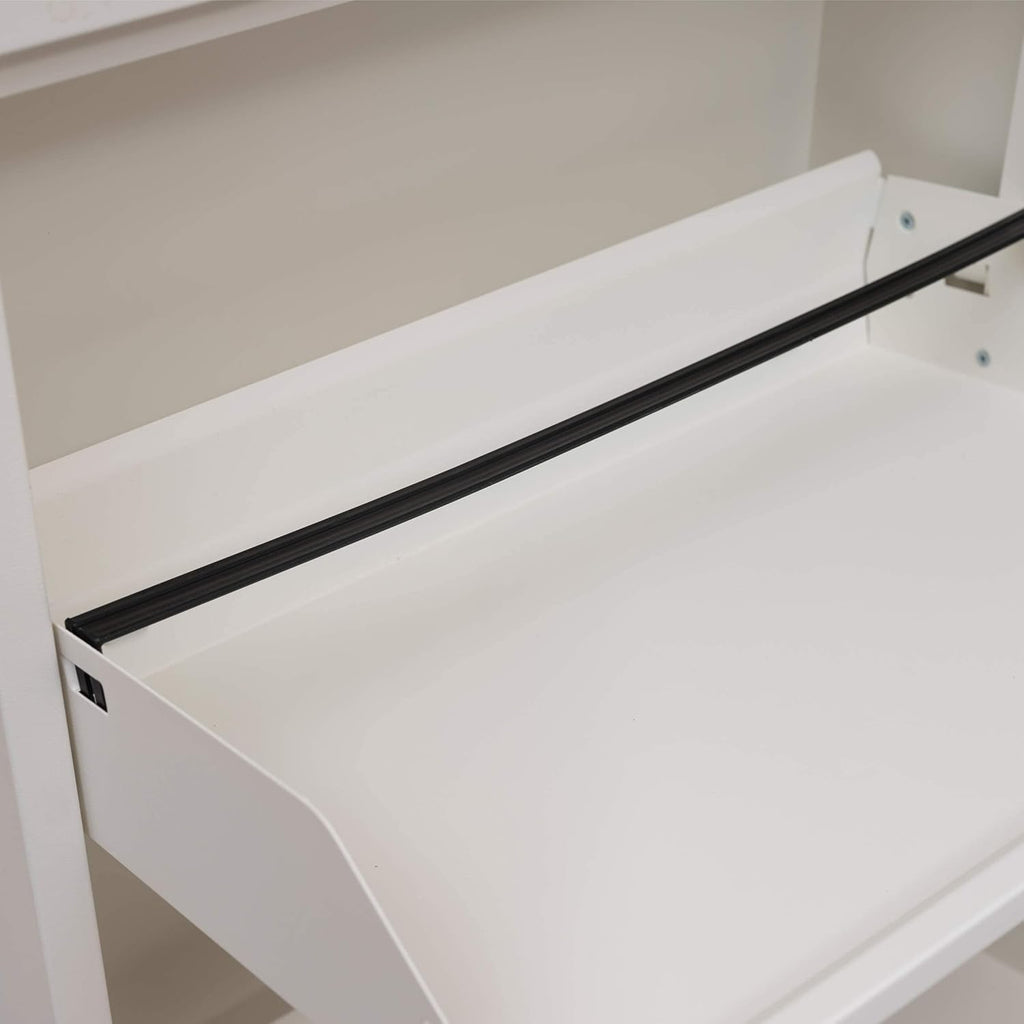White 3 Tier Shoe Cabinet X565