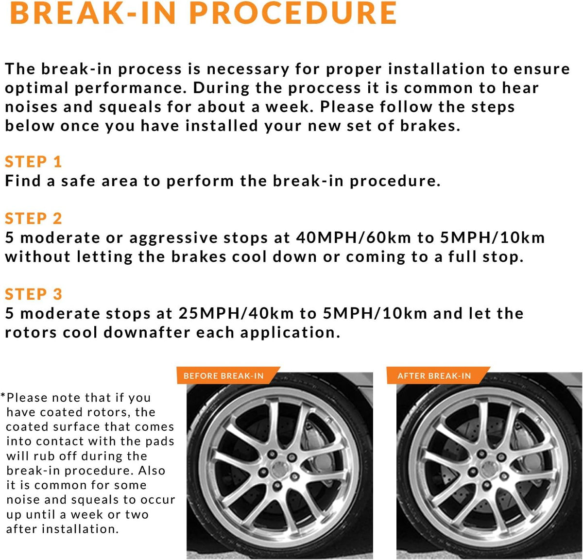 Front and Rear Brake Rotors with Carbon Ceramic Pads D3126