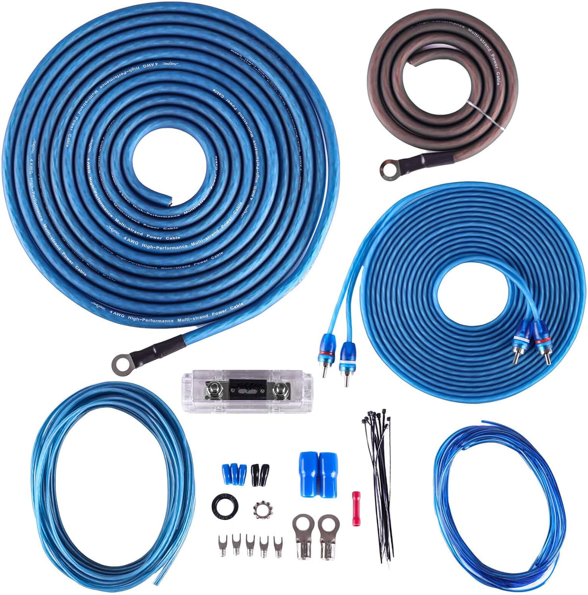 1/0 Gauge CCA Amplifier Installation Wiring Kit E9975