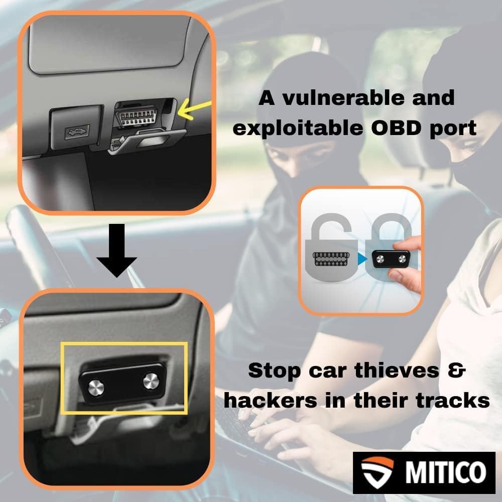 5 Pack Metal OBD2 Port Lock Cap W3483
