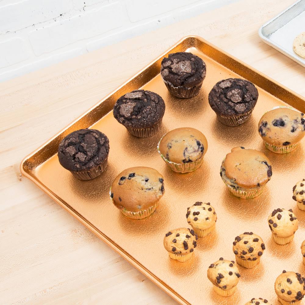 Textured Gold Bakery Display Tray U235274