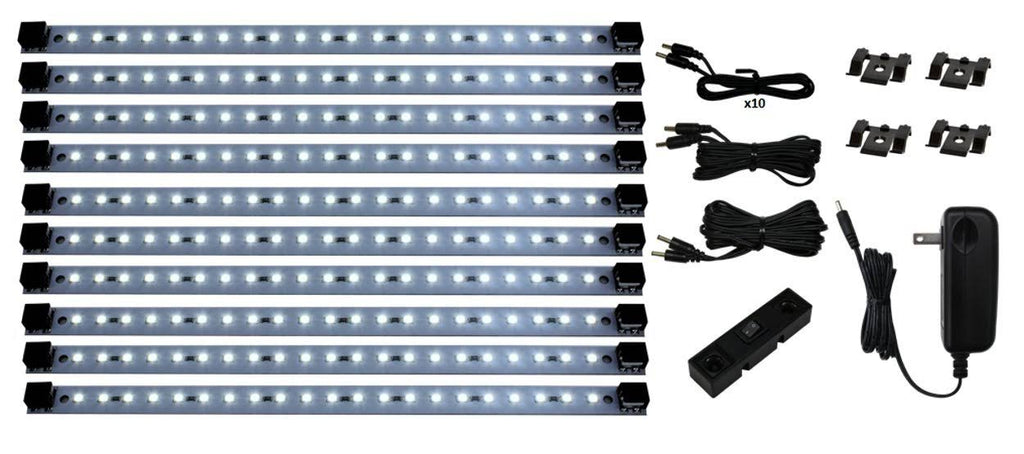 Set of 10 Panels LED Under Cabinet Lighting F3871