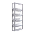 White 6 Shelf Bookshelf V3446