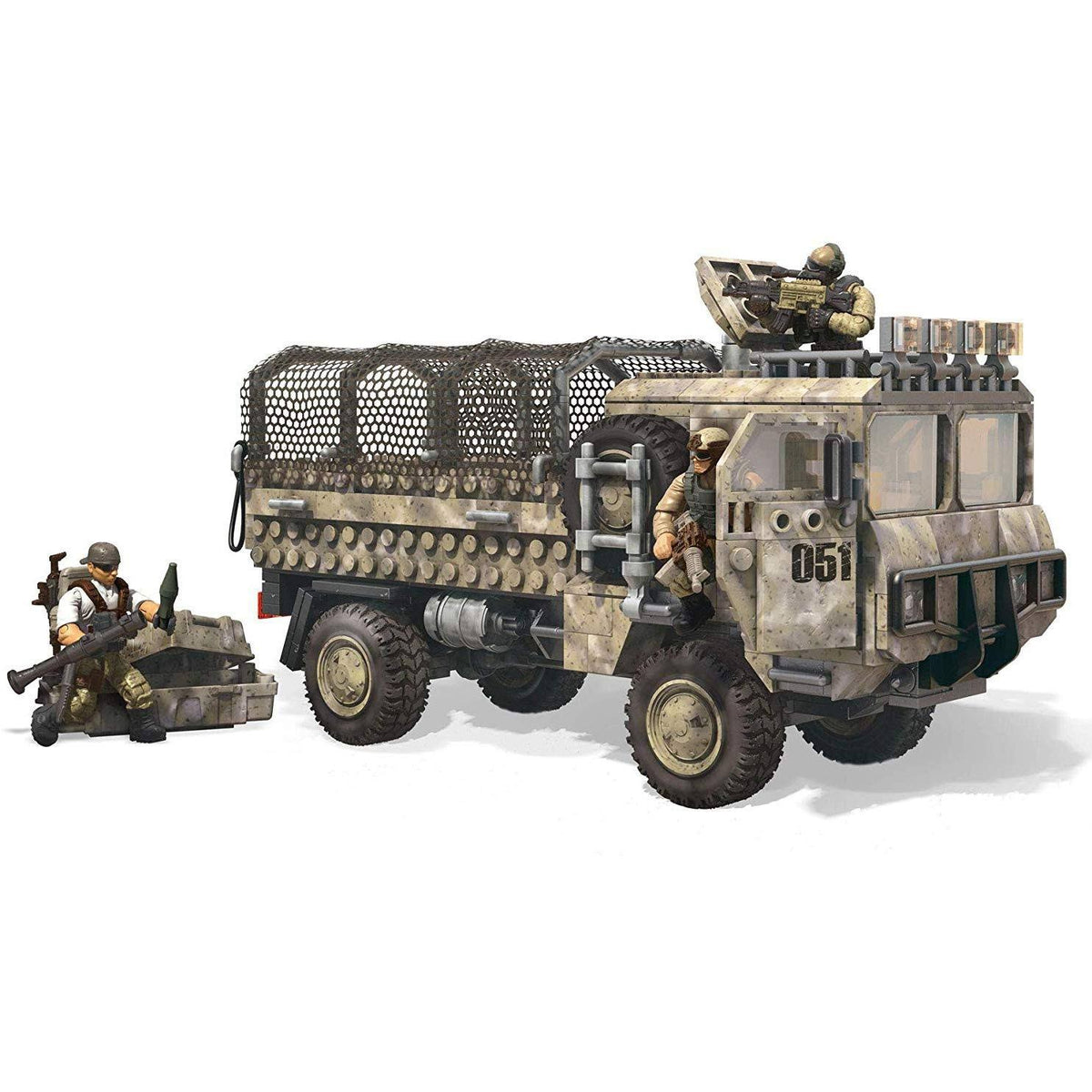 Desert Heavy Tactical Cargo Truck and Soldiers F93932