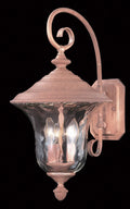3-Light Raw Copper Exterior Wall Mount V244