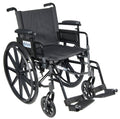 Lightweight Dual Axle Wheelchair with Adjustable Arms S66185