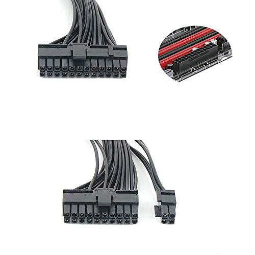 24 Pin Extension Cable Splitter Adapter Kit Black A843