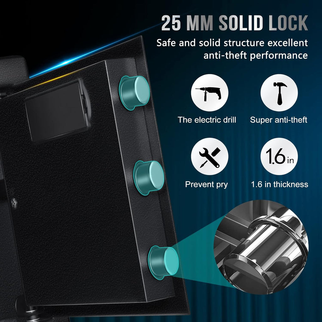 Fireproof Waterproof Safe Box with Lock and Bag P994