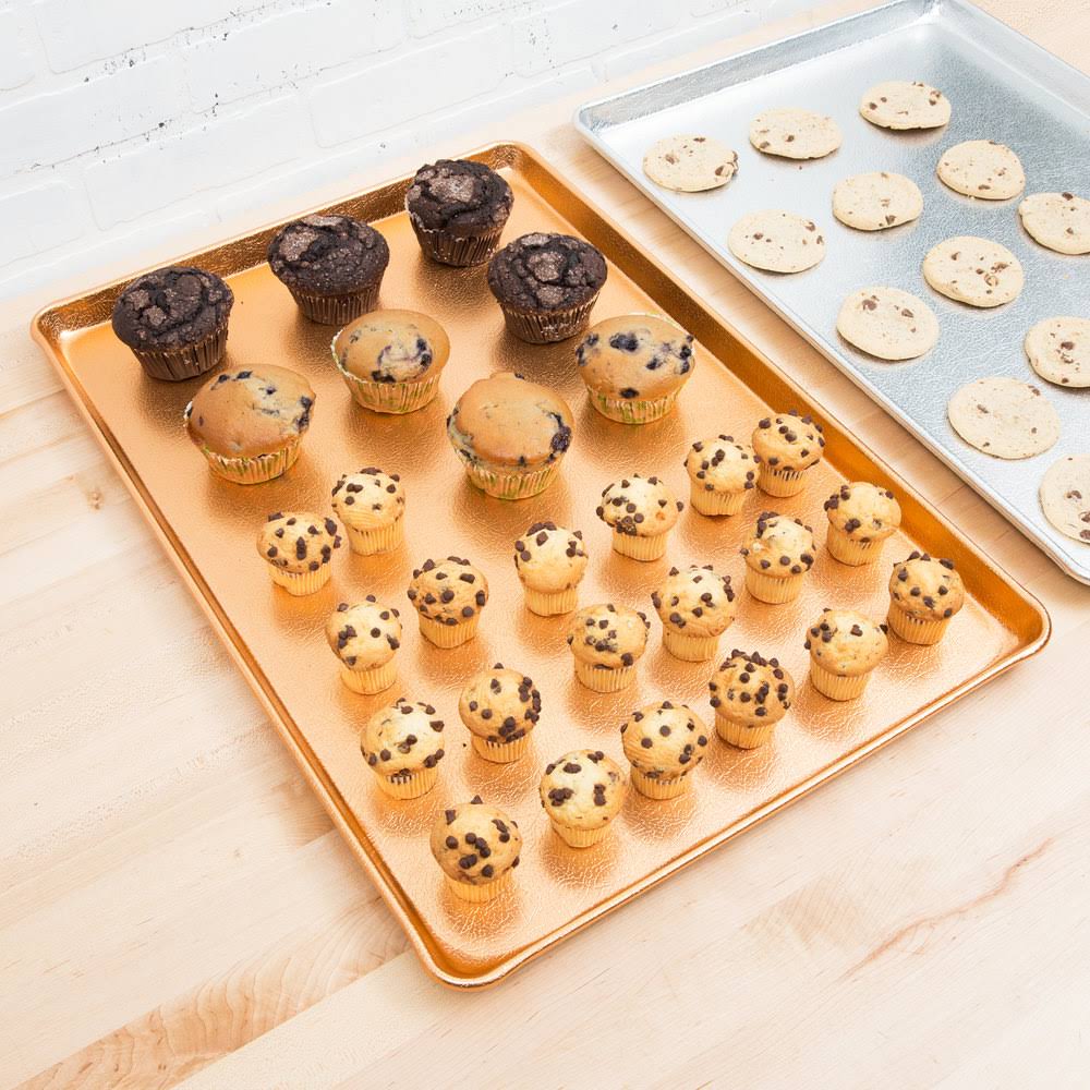 Textured Gold Bakery Display Tray U235274