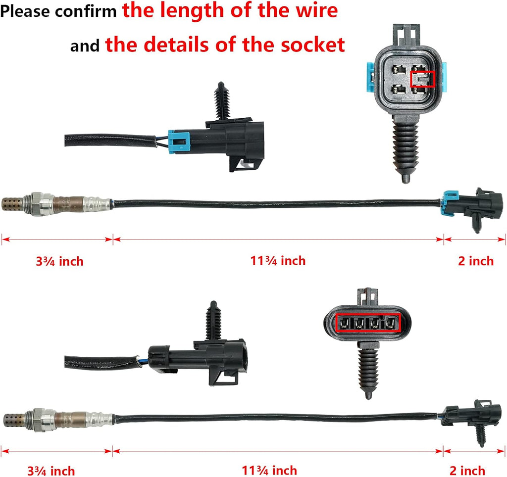 O2 Oxygen Sensor Downstream Upstream Pack of 2 Y9088