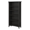 5 Shelf Bookcase Vintage Black Q95009