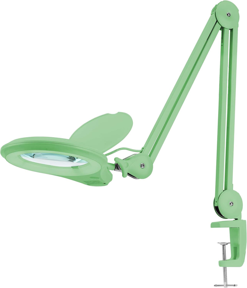 1,200 Lumens Super LED Magnifying Lamp with Clamp, 5 Diopter, Dimmable, 5 Inches Lens, White C798