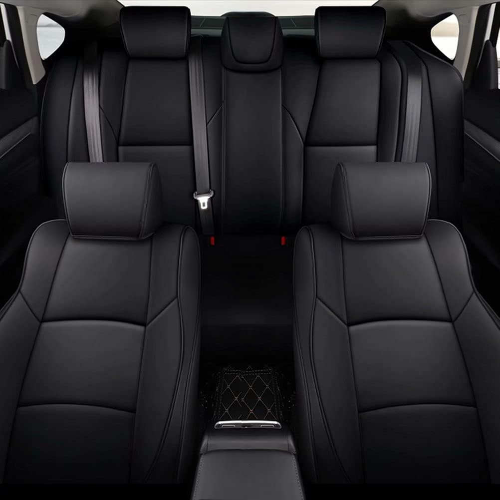 Custom Leather Full Set Car Seat Covers with Airbag Compatible E7634